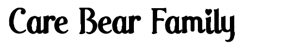 Care Bear Family font preview